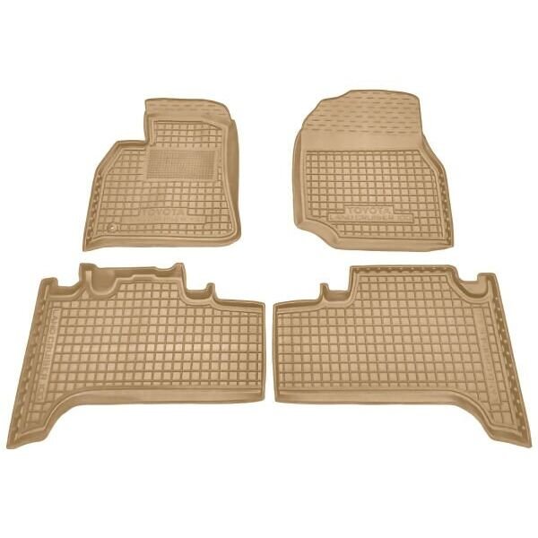 Автомобильные коврики в салон Toyota Land Cruiser 100 1998- бежевые (AVTO-Gumm