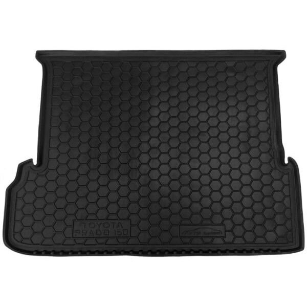 Коврик в багажник Toyota Land Cruiser Prado 150 2010-2018 (7 мест) резиновый, чёрный (AVTO-Gumm)