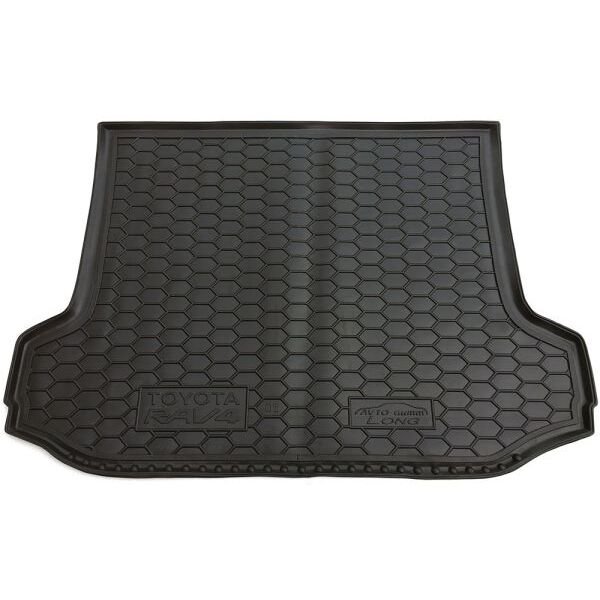 Коврик в багажник Toyota RAV4 2005- Long резиновый, чёрный (AVTO-Gumm)