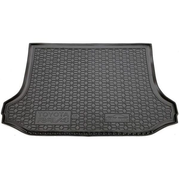 Коврик в багажник Toyota RAV4 2006-2012 резиновый, чёрный (AVTO-Gumm)