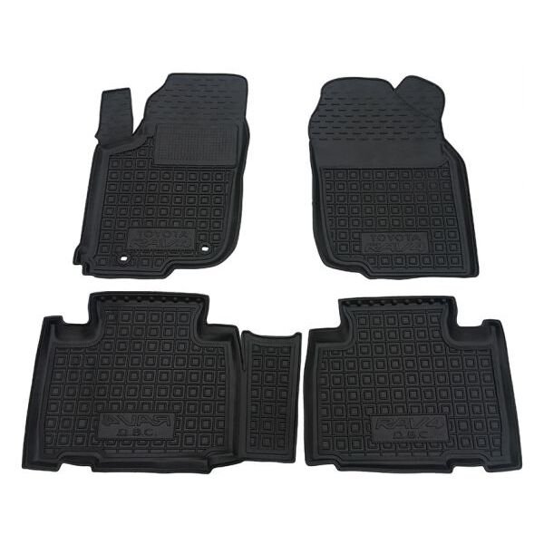 Коврики в салон Toyota RAV4 2016- FL резиновые, чёрные (AVTO-Gumm)