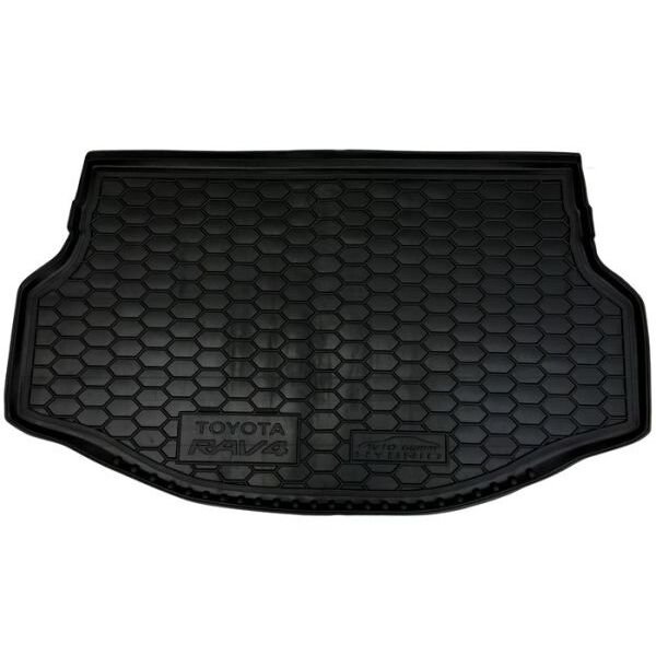 Коврик в багажник Toyota RAV4 2013- hybrid резиновый, чёрный (AVTO-Gumm)