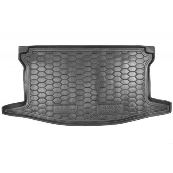 Коврик в багажник Toyota Yaris 2011- (верхний) резиновый, чёрный (AVTO-Gumm)