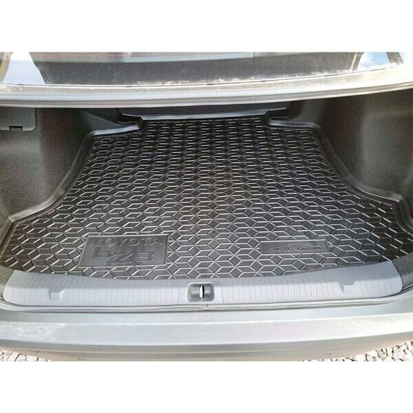 Коврик в багажник Toyota bZ3 2023- резиновый, чёрный (AVTO-Gumm)