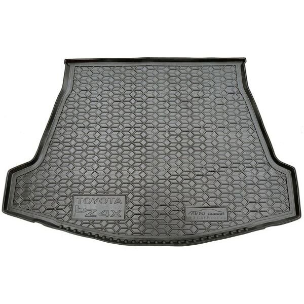 Коврик в багажник Toyota bZ4X 2022- резиновый, чёрный (AVTO-Gumm)