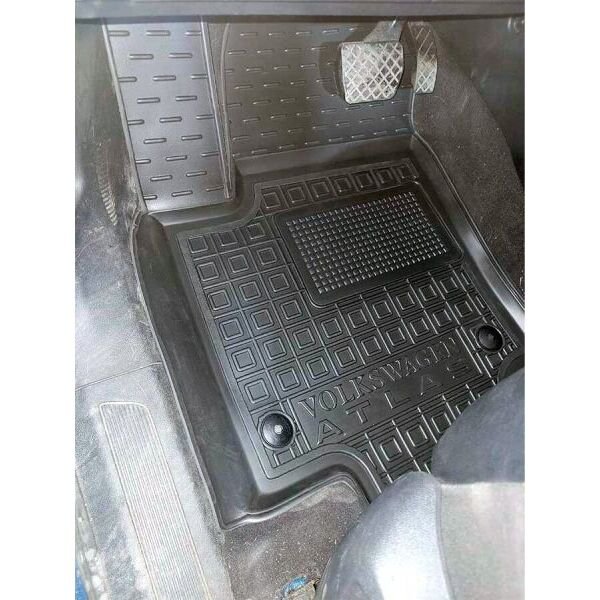 Килимки в салон Volkswagen Atlas 2016- гумові, чорні (AVTO-Gumm)