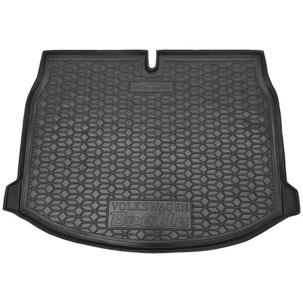  Коврик в багажник Volkswagen Beetle 2011-2019 резиновый, черный (AVTO-Gumm)