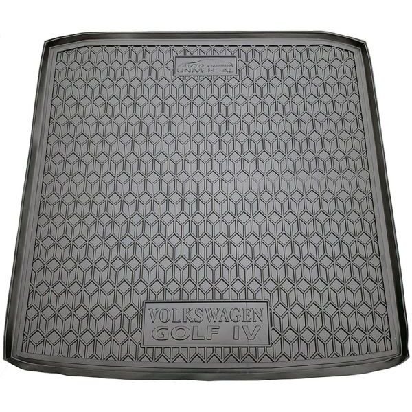 Коврик в багажник Volkswagen Golf 4 1998- Universal резиновый, чёрный (AVTO-Gumm)