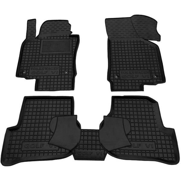 Килимки в салон Volkswagen Golf 5 2003-/6 2009- гумові, чорні (AVTO-Gumm)