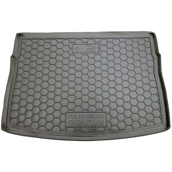 Килимок в багажник Volkswagen Golf 7 2013- Hatchback гумовий, чорний (AVTO-Gumm)