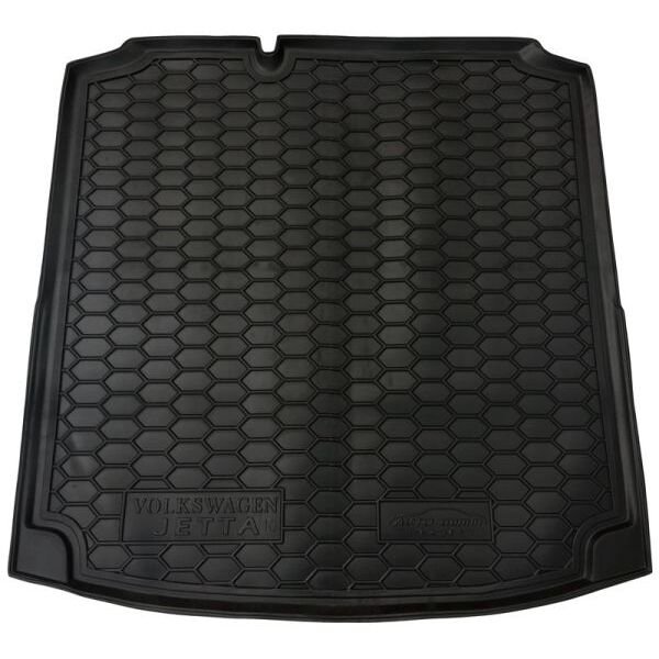 Килимок в багажник Volkswagen Jetta 2011- Top гумовий, чорний (AVTO-Gumm)