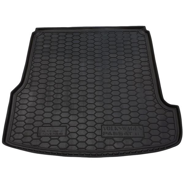 Килимок в багажник Volkswagen Passat B5 1996- (Universal) гумовий, чорний (AVTO-Gumm)