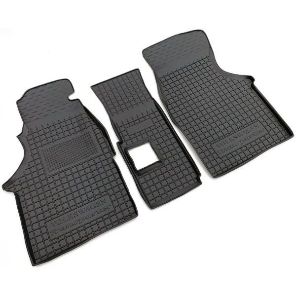 Коврики в салон Volkswagen T4 1990- резиновые, чёрные (AVTO-Gumm)