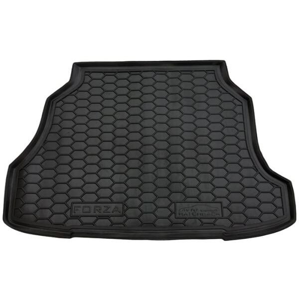 Коврик в багажник Zaz Forza 2011- Hatchback резиновый, чёрный (AVTO-Gumm)
